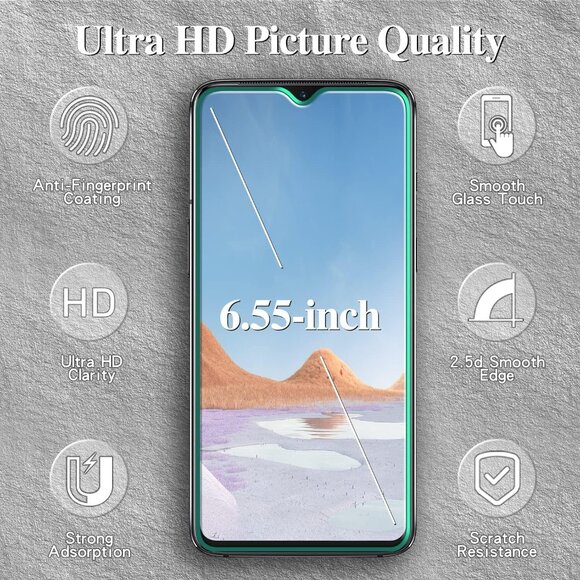 [3 Pack] Screen Protector For OnePlus 7T Tempered Glass, 9H Hardness - Picture 2 of 6